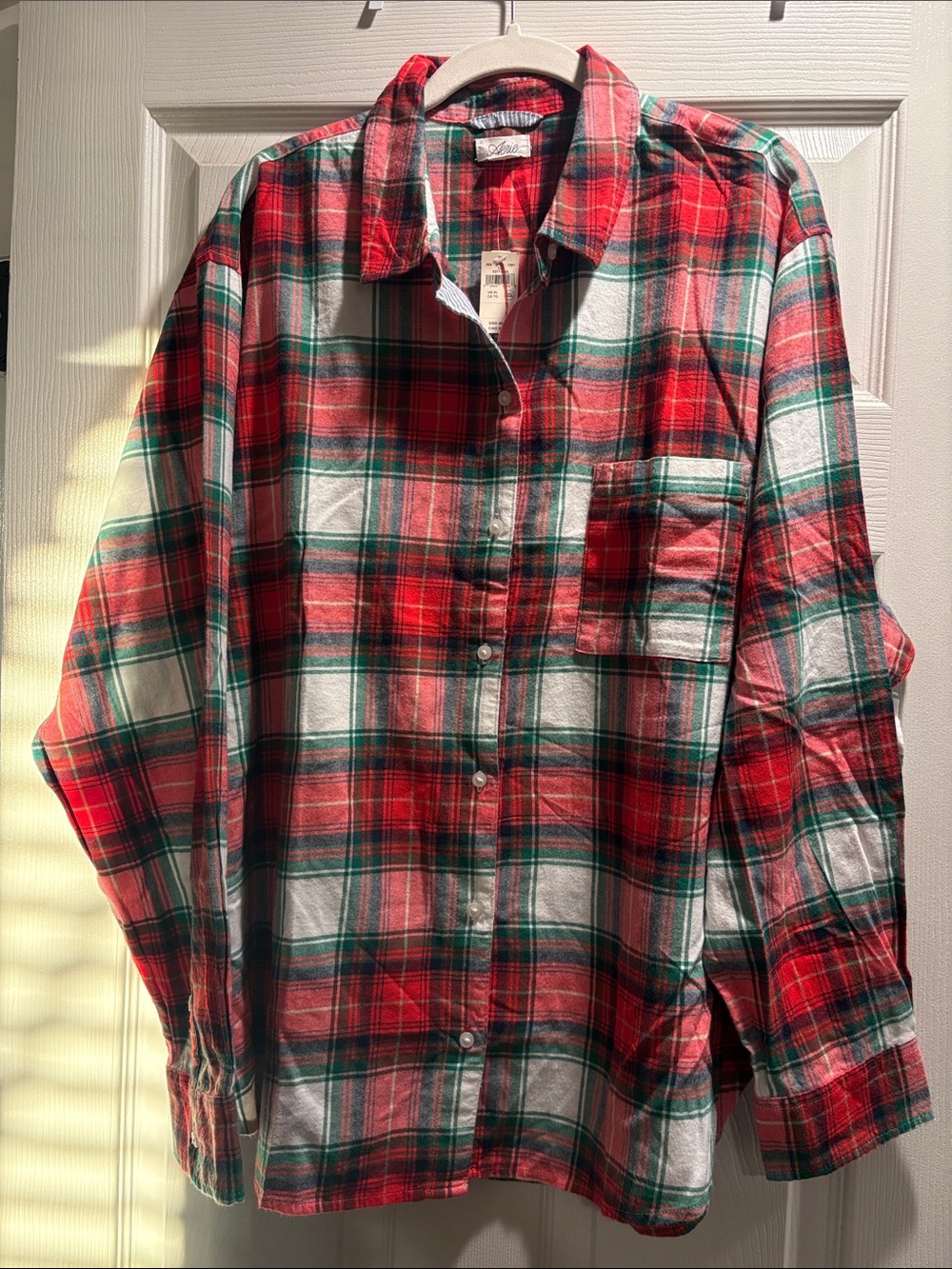 Aerie Plaid Flannel Pajama Shirt